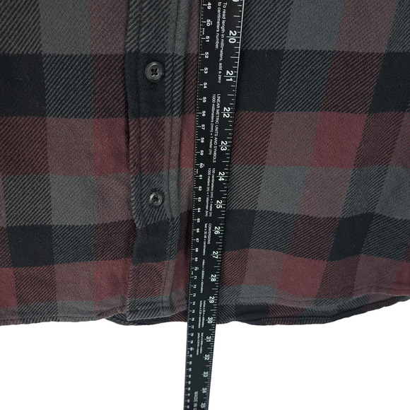 Orvis Flannel Button Shirt Mens Size Large Long Sleeves Pockets Cotton Shacket - Picture 4 of 7